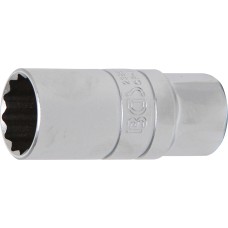 BGS Technic Spark Plug Socket with Rubber mount, 12-point | 12.5 mm (1/2