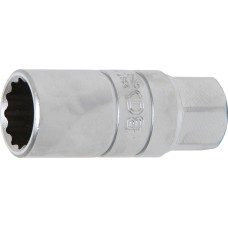 BGS Technic Spark Plug Socket with Rubber mount, 12-point | 10 mm (3/8