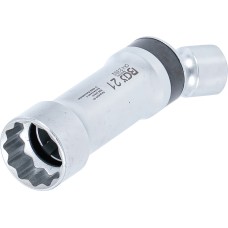 BGS Technic Spark Plug Socket, 12-point, with Retaining Spring | 10 mm (3/8