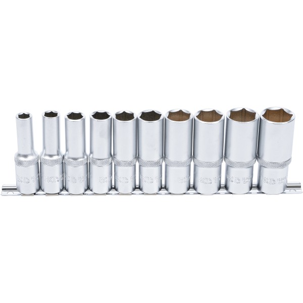 BGS Technic Socket Set, Hexagon, deep | 12.5 mm (1/2 BGS Technic Socket Set, Hexagon, deep | 12.5 mm (1/2