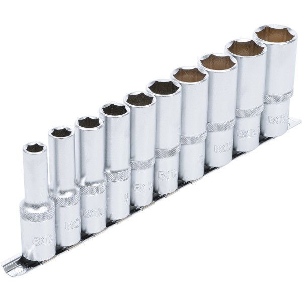 BGS Technic Socket Set, Hexagon, deep | 12.5 mm (1/2 BGS Technic Socket Set, Hexagon, deep | 12.5 mm (1/2