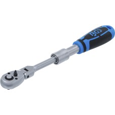 BGS Technic Reversible Ratchet, extendable, bendable | 6.3 mm (1/4