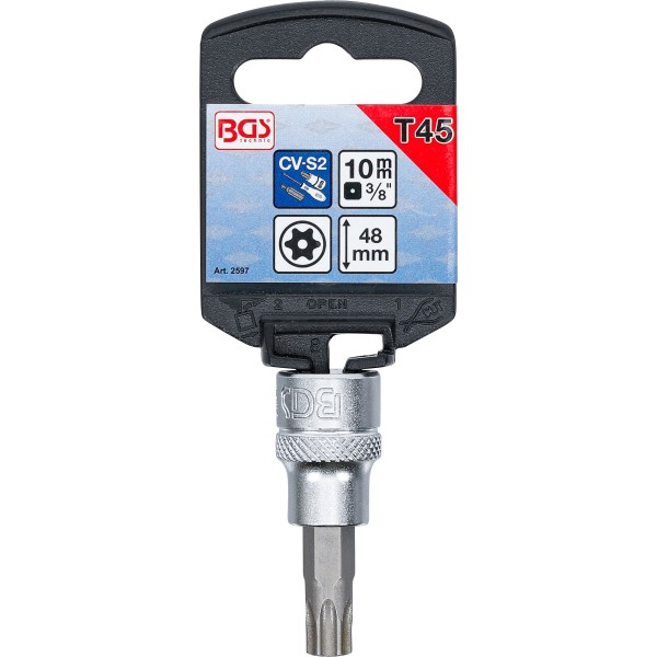 BGS Technic Bit Socket | 10 mm (3/8 BGS Technic Bit Socket | 10 mm (3/8