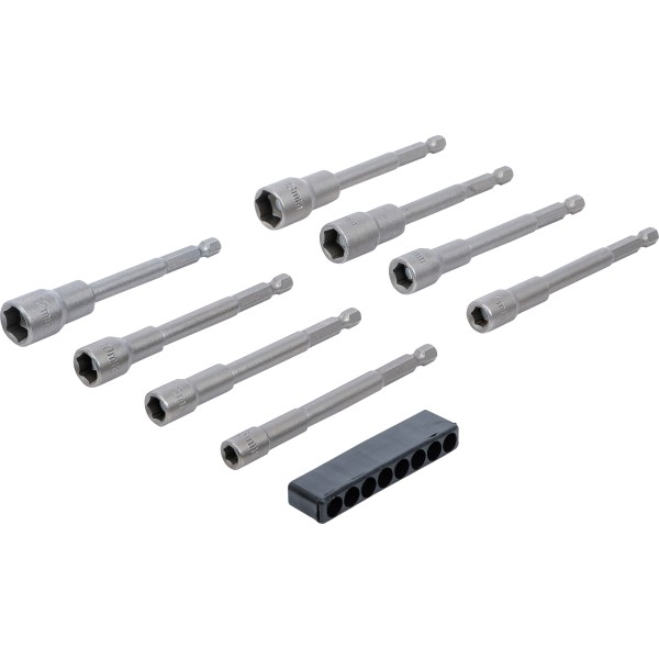BGS Technic Socket Set, Hexagon | extra long | 6.3 mm (1/4 BGS Technic Socket Set, Hexagon | extra long | 6.3 mm (1/4