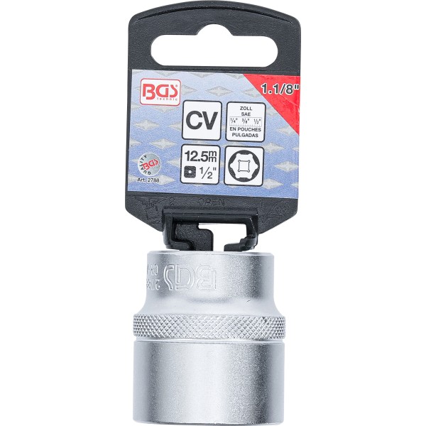 BGS Technic Socket, Hexagon | 12.5 mm (1/2 BGS Technic Socket, Hexagon | 12.5 mm (1/2