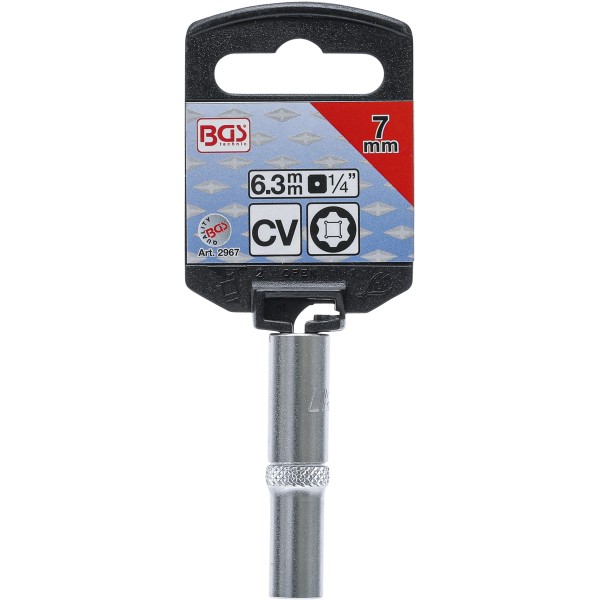 BGS Technic Socket, Super Lock, deep | 6.3 mm (1/4 BGS Technic Socket, Super Lock, deep | 6.3 mm (1/4