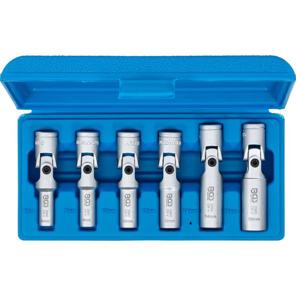 BGS Technic Universal Joint Glow Plug Set, Hexagon | 10 mm (3/8 BGS Technic Universal Joint Glow Plug Set, Hexagon | 10 mm (3/8