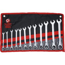 BGS Technic Ratchet Combination Wrench Set | 8 - 19 mm | 12 pcs.