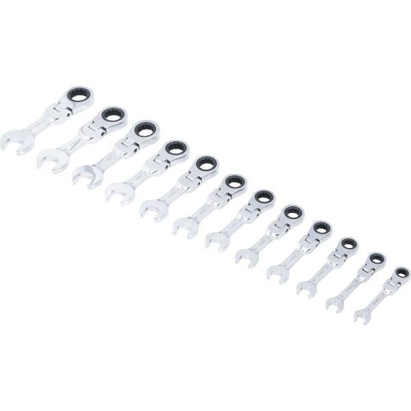 BGS Technic Ratchet Combination Wrench Set | extra short | 8 - 19 mm | 12 pcs. BGS Technic Ratchet Combination Wrench Set | extra short | 8 - 19 mm | 12 pcs.