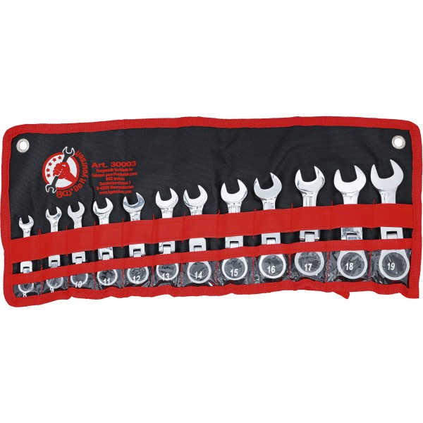 BGS Technic Ratchet Combination Wrench Set | extra short | 8 - 19 mm | 12 pcs. BGS Technic Ratchet Combination Wrench Set | extra short | 8 - 19 mm | 12 pcs.