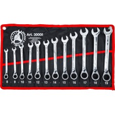 BGS Technic Ratchet Combination Wrench Set | reversible | 8 - 19 mm | 12 pcs.