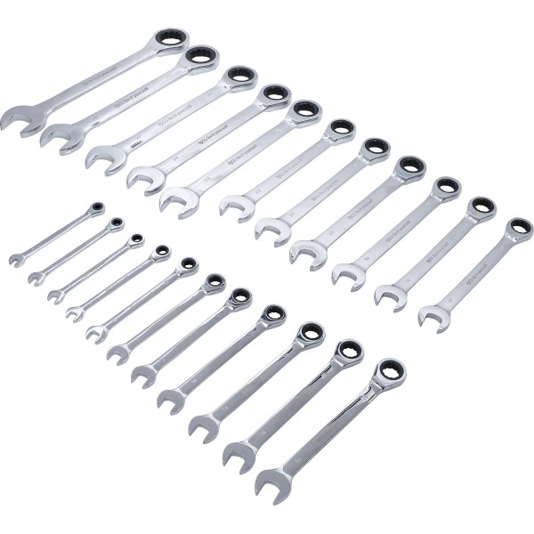 BGS Technic Ratchet Combination Wrench Set | 6 - 32 mm | 22 pcs. BGS Technic Ratchet Combination Wrench Set | 6 - 32 mm | 22 pcs.