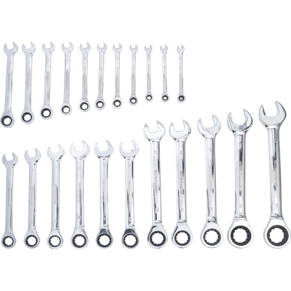 BGS Technic Ratchet Combination Wrench Set | 6 - 32 mm | 22 pcs. BGS Technic Ratchet Combination Wrench Set | 6 - 32 mm | 22 pcs.