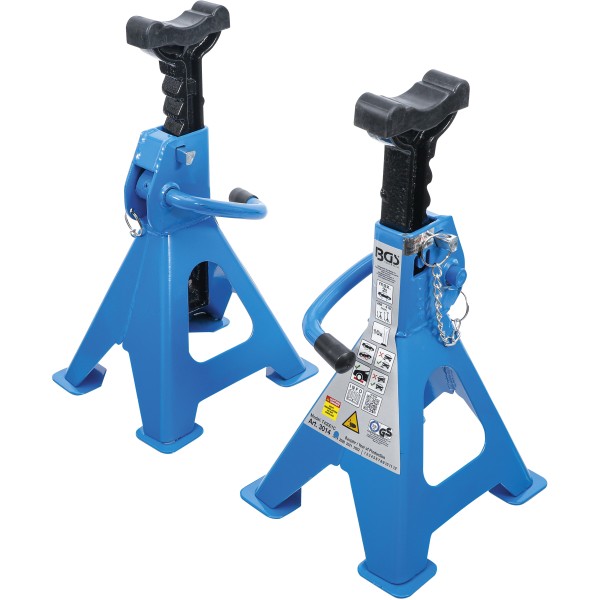BGS Technic Axle Stands | load capacity 2000 kg / pair | stroke 268 - 418 mm | 1 pair BGS Technic Axle Stands | load capacity 2000 kg / pair | stroke 268 - 418 mm | 1 pair