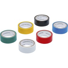BGS Technic COLOR Tape Roll Set | 19 x 3.5 m | 6 pcs.