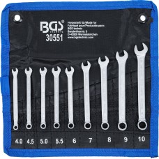 BGS Technic Combination Spanner Set | 4 - 10 mm | 9 pcs.