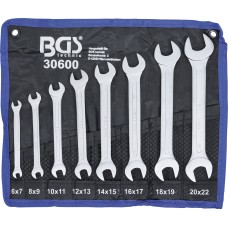 BGS Technic Double Open End Spanner Set | 6 - 22 mm | 8 pcs.