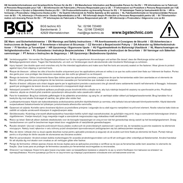 BGS Technic Double Open End Spanner | 10 x 11 mm BGS Technic Double Open End Spanner | 10 x 11 mm