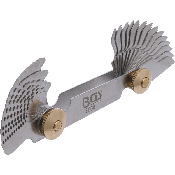 BGS Technic Screwpitch Gauge | 28 Blades | whitworth 4G - 62G BGS Technic Screwpitch Gauge | 28 Blades | whitworth 4G - 62G
