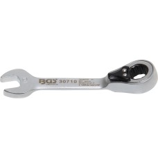 BGS Technic Ratchet Combination Wrench | short | reversible | 10 mm