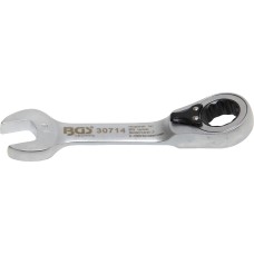 BGS Technic Ratchet Combination Wrench | short | reversible | 14 mm