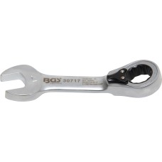 BGS Technic Ratchet Combination Wrench | short | reversible | 17 mm