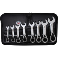 BGS Technic Ratchet Combination Wrench Set | reversible | 8 - 19 mm | 8 pcs.