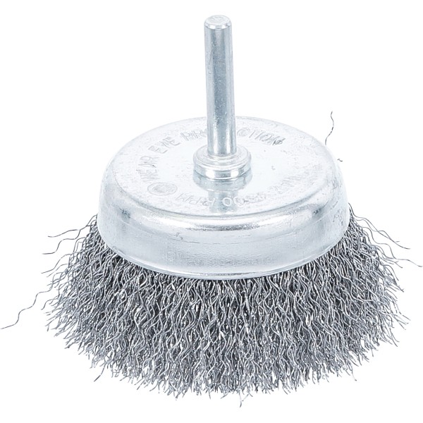 BGS Technic Wire Cup Brush | 6 mm Shaft | ~ 75 mm BGS Technic Wire Cup Brush | 6 mm Shaft | ~ 75 mm