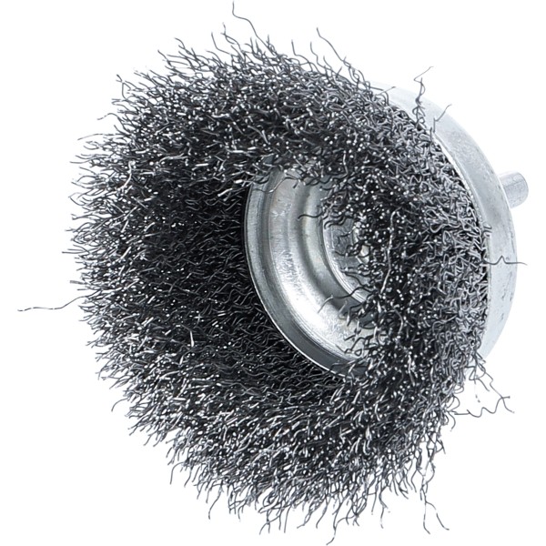 BGS Technic Wire Cup Brush | 6 mm Shaft | ~ 75 mm BGS Technic Wire Cup Brush | 6 mm Shaft | ~ 75 mm