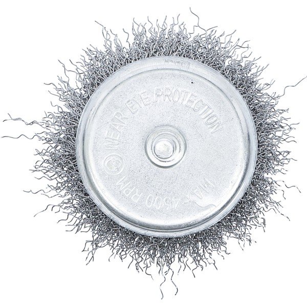 BGS Technic Wire Cup Brush | 6 mm Shaft | ~ 75 mm BGS Technic Wire Cup Brush | 6 mm Shaft | ~ 75 mm