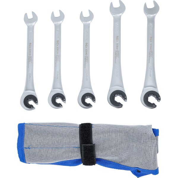 BGS Technic Ratchet Combination Wrench Set | open | 5 pcs. BGS Technic Ratchet Combination Wrench Set | open | 5 pcs.