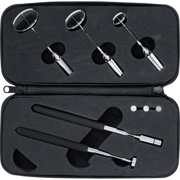 BGS Technic LED magnetic Pick-Up Tool and Inspection Mirror Set BGS Technic LED magnetic Pick-Up Tool and Inspection Mirror Set