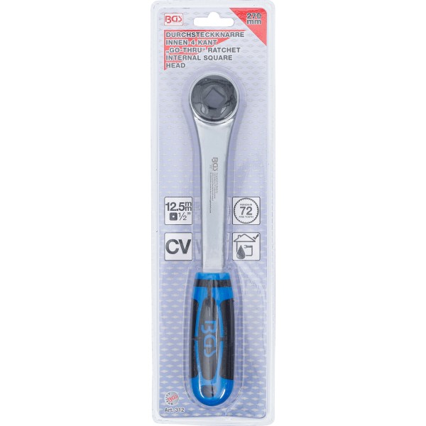 BGS Technic Push-through Ratchet | internal square 12.5 mm (1/2 BGS Technic Push-through Ratchet | internal square 12.5 mm (1/2