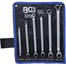 BGS Technic Double Ring Spanner Set | deep offset ends | Inch Sizes | 1/4