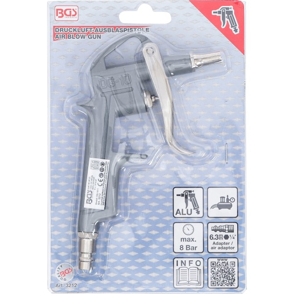 BGS Technic Air Blow Gun | Aluminium Diecast Body BGS Technic Air Blow Gun | Aluminium Diecast Body