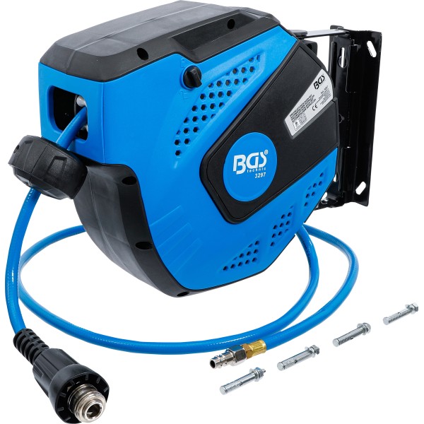 BGS Technic Retractable Air Hose Reel | Automatic | 10 m BGS Technic Retractable Air Hose Reel | Automatic | 10 m