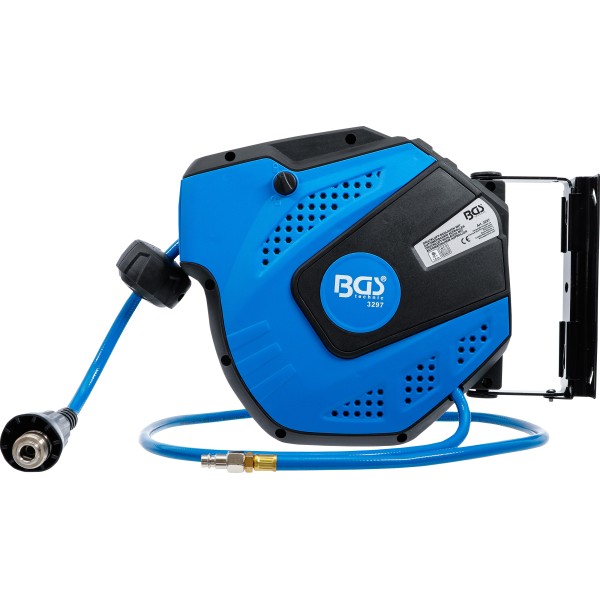 BGS Technic Retractable Air Hose Reel | Automatic | 10 m BGS Technic Retractable Air Hose Reel | Automatic | 10 m