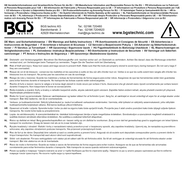 BGS Technic Aluminium Tool Case | 460 x 340 x 150 mm BGS Technic Aluminium Tool Case | 460 x 340 x 150 mm