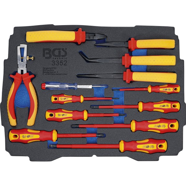 BGS Technic Foam Tray for BGS BOXSYS1 & 2: VDE Pliers / Screwdriver Set | 13 pcs. BGS Technic Foam Tray for BGS BOXSYS1 & 2: VDE Pliers / Screwdriver Set | 13 pcs.