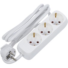 BGS Technic Multiple Socket | 3 outlets | cable length 1.4 m | 3 x 1.5 mm² | IP 20