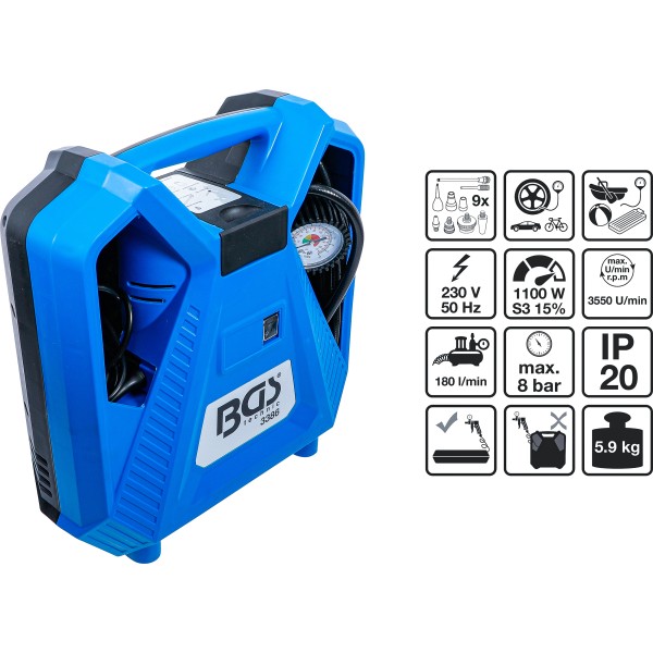 BGS Technic Portable Air Compressor BGS Technic Portable Air Compressor