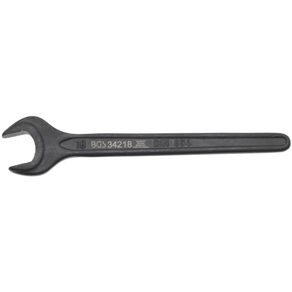 BGS Technic Single Open End Spanner | DIN 894 | 18 mm BGS Technic Single Open End Spanner | DIN 894 | 18 mm