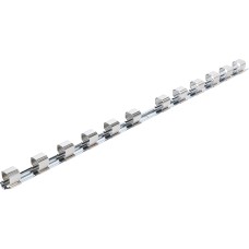 BGS Technic Socket Rail with 12 Clips | 20 mm (3/4