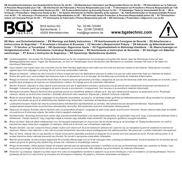 BGS Technic Slogging Open End Spanner | 70 mm BGS Technic Slogging Open End Spanner | 70 mm