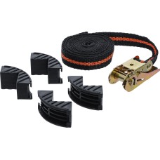 BGS Technic Ratchet Tie Down Strap | with 4 protective Jaws | 5 m x 25 mm