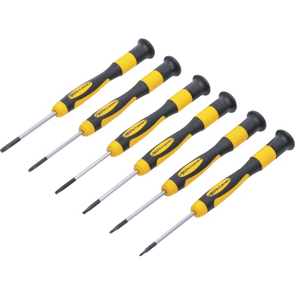BGS Technic Precision Screwdriver Set | T-Star (for Torx) | 6 pcs. BGS Technic Precision Screwdriver Set | T-Star (for Torx) | 6 pcs.