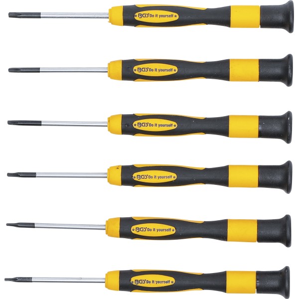 BGS Technic Precision Screwdriver Set | T-Star (for Torx) | 6 pcs. BGS Technic Precision Screwdriver Set | T-Star (for Torx) | 6 pcs.