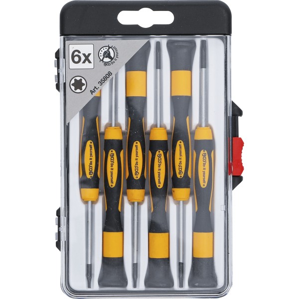 BGS Technic Precision Screwdriver Set | T-Star (for Torx) | 6 pcs. BGS Technic Precision Screwdriver Set | T-Star (for Torx) | 6 pcs.