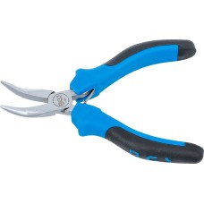 BGS Technic Electronic Long Nose Pliers | bent | spring loaded | 138 mm
