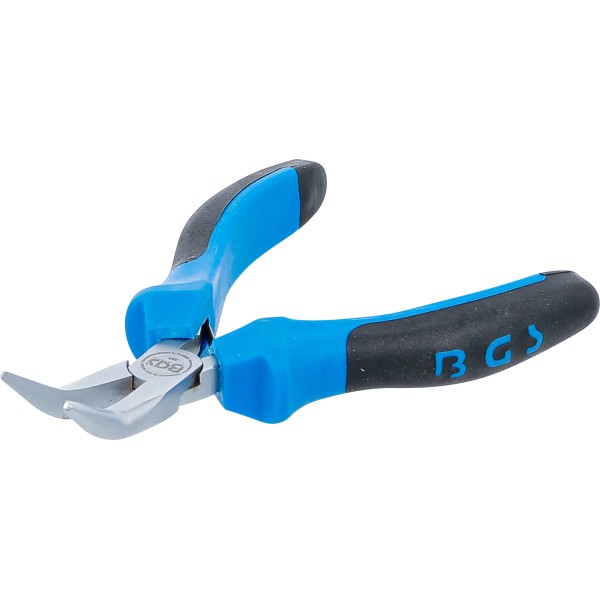 BGS Technic Electronic Long Nose Pliers | bent | spring loaded | 138 mm BGS Technic Electronic Long Nose Pliers | bent | spring loaded | 138 mm